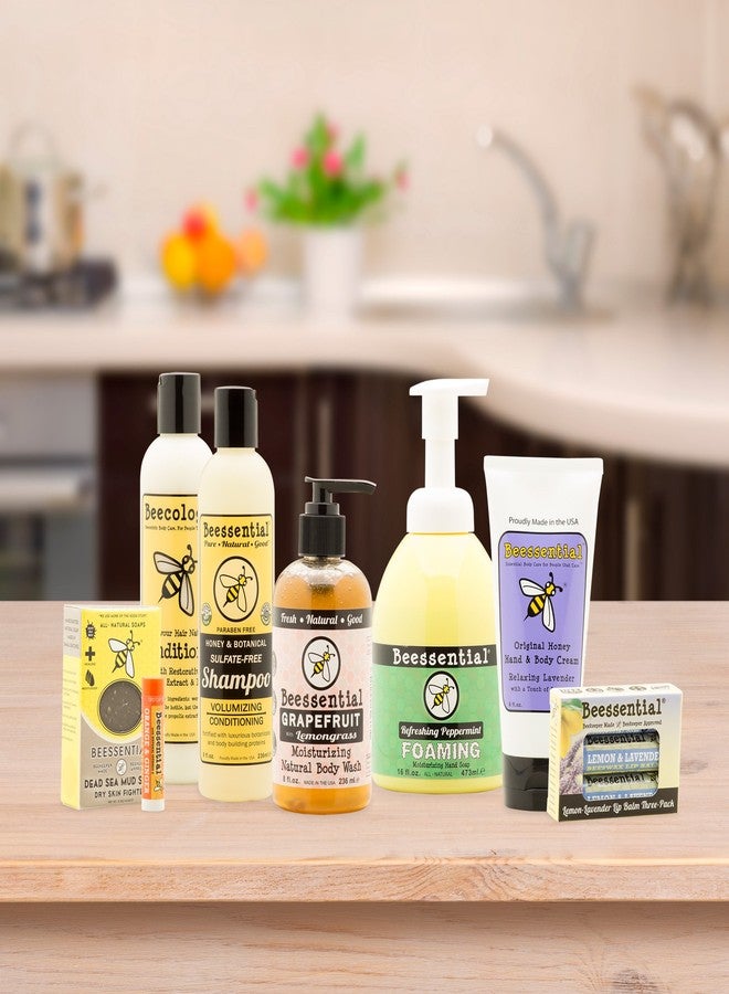 Beessential All Natural Foaming Hand Soap, Peppermint Essential Oils, Made with Moisturizing Aloe & Honey - Made in the USA, 16 oz - Image 3